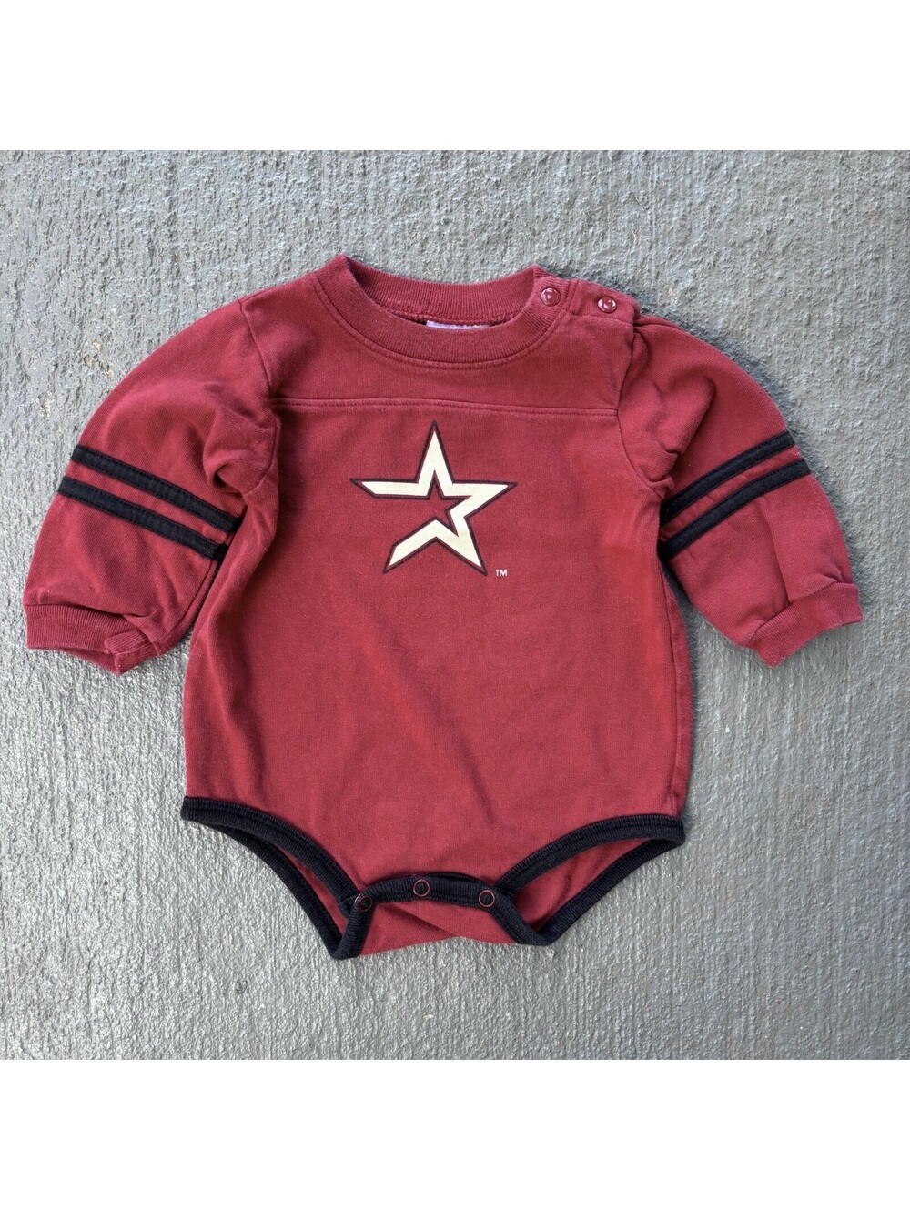 Houston Astros Kid Athletic MLB Baseball One Piece Romper BABY 6-9 Months